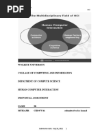 Wolkite University: 3 Year Computer Science HCI