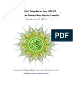 Global Islamic Calendar Year 1999 Ce