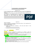 Mejora Clima Organizacional