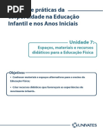 Espacos Materiais e Recursos Didaticos para A Educacao Fisica