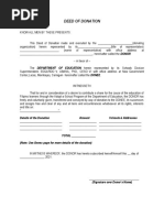 DEED OF DONATION & MOA-format