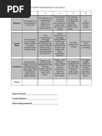 Scoring Rubric:: You MUST Attach This Form To Your Project