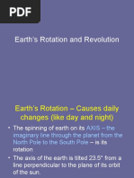 Earth's Rotation and Revolution