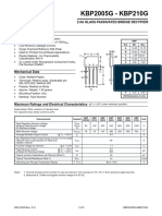 KBP2005G - KBP210G: 2.0A Glass Passivated Bridge Rectifier Features