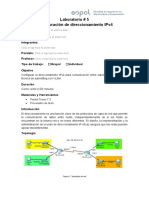 Configuración de Direccionamiento IPv4