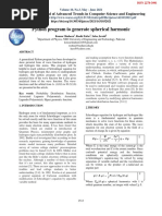 Python Program To Generate Spherical Harmonic