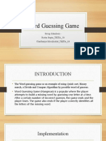 Word Guessing Game (Hangman) PPT