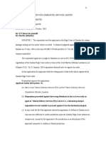 HH 171-03 HC 8191/2002: MR E W Morris For Plaintiff MR Paul For Defendant