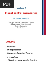 Digital Control Engineering: Dr. Sadeq Al-Majidi