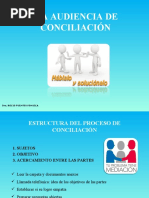 Etapas de La Audiencia de Conciliación