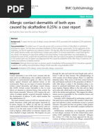 Allergic Contact Dermatitis of Both Eyes Caused by Alcaftadine 0.25%: A Case Report