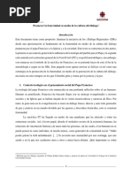 Promover El Diálogo para La Amistad Social A La Luz de Fratelli Tutti