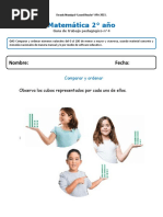 Envío 2 - Trabajo Pedagógico 4 - Comparar y Ordenar Numeros Menores Que 100