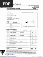 Silicon NPN Power Transistors: Quality Semi-Conductors