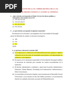 Reactivos Legislación 1er Parcial