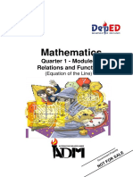 Mathematics: Quarter 1 - Module 11 Relations and Functions