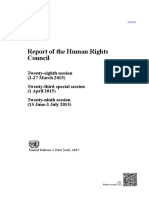 Report of The Human Rights Council