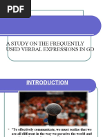 A Study On The Frequently Used Verbal Expressions in GD