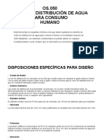 OS.050 Redes de Distribución de Agua para Consumo Humano