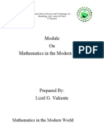 Mathematics in The Modern World