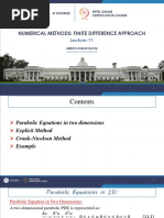 Numerical Methods: Finite Difference Approach: Lecture-11