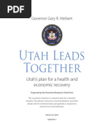 Utah Leads Together: Utah's Plan For A Health and Economic Recovery