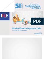 Distribución de Los Ingresos en Chile Síntesis de Resultados - Esi 2010 2015