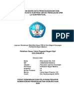 Pembuatan Basis Data Penatausahaan Dan Pengarsipan Data Kontrak Untuk Pengajuan SPM Ls Kontraktual