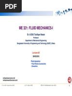 Me 321: Fluid Mechanics-I: Dr. A.B.M. Toufique Hasan