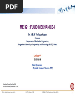 Me 321: Fluid Mechanics-I: Dr. A.B.M. Toufique Hasan