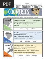 Basic English Dialogs Countries Languages