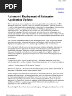 Automated Deployment of Enterprise Application Updates