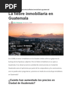 La Fiebre Inmobiliaria en Guatemala