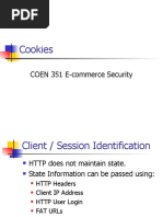 Cookies: COEN 351 E-Commerce Security