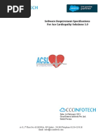 For Ace Cardiopathy Solutions 1.0: Software Requirement Specifications