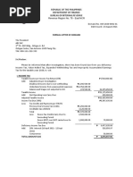 Formal Letter of Demand: Republic of The Philippines Department of Finance Bureau of Internal Revenue