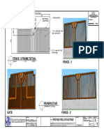 Fence 2 Frame Detail Fence - 1: Proposed Steel Gate and Fence