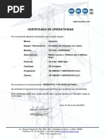 Certificado de Operatividad Copemi Cert-Eq-2021-0107