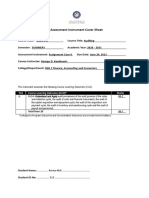 Assessment Instrument Cover Sheet: Tick Course Learning Outcomes (CLO) Marks