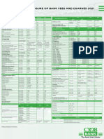 Minimum Disclosure of Bank Fees and Charges 2021