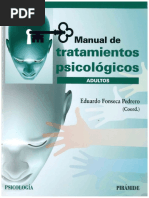 Manual de Tratamientos Psicologicos Adultos by Eduardo Fonseca Pedrero