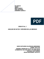 Análisis de Datos y Errores en Las Medidas