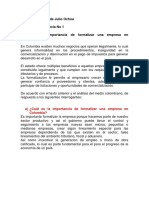 Determinar La Importancia de Formalizar Una Empresa en Colombia