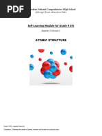 Self-Learning Module For Grade 9 STE: Atomic Structure