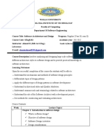 Course Outline Software Architecture