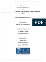 A Study of Fundamental and Technical Analysis of Equity Market