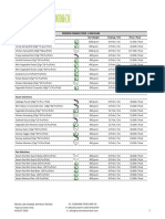 Sunshine Pricelist 0818