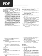 N N N N N N: Permutation, Combination & Probability Generalization of Principle of Counting Permutation