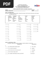 Third Quarter Exam: Zamboanga National High School-West