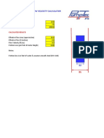 Submersible Motor Flow Velocity Calculator: Input Data